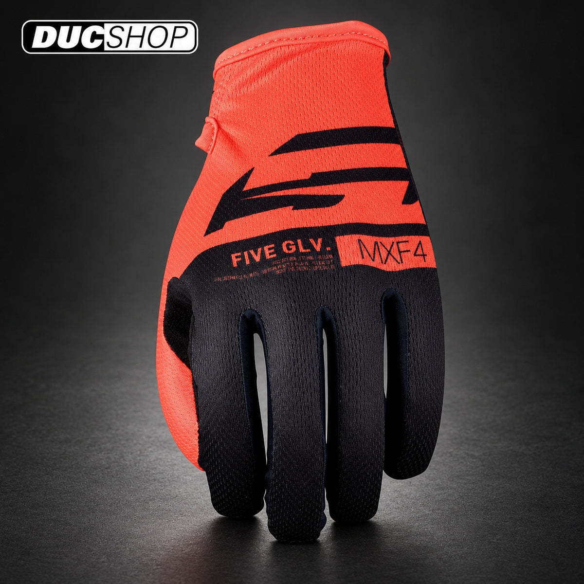 Five Gloves MXF4 Off-Road Gloves | CORE Fluo Orange | Off Road Gloves | DucShop