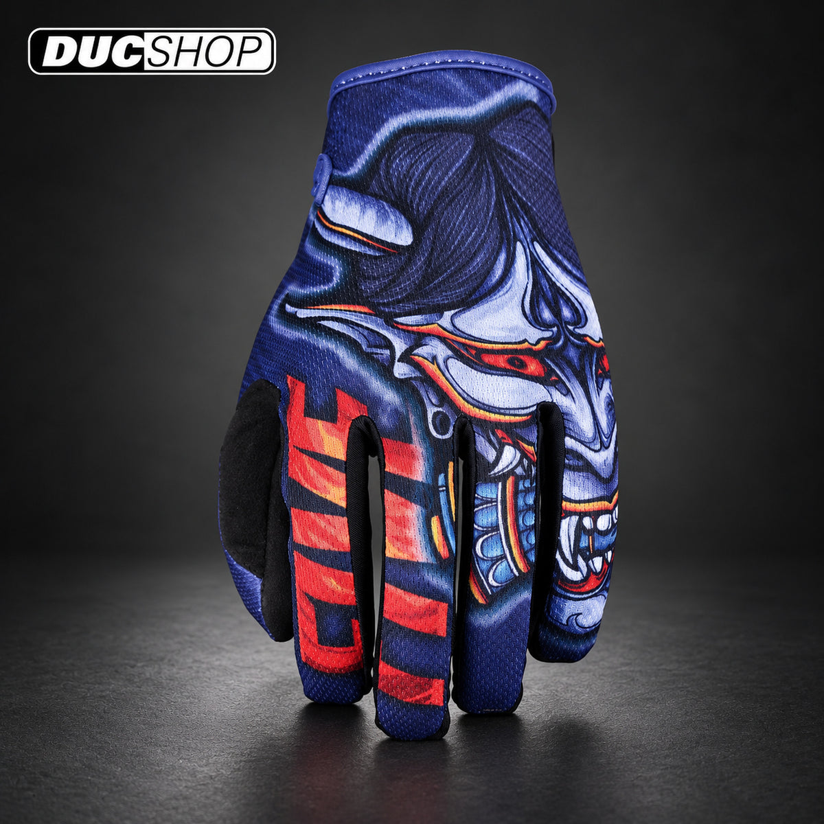 Five Gloves MXF4 Off-Road Gloves | Demon Midnight Blue / Red | Off Road Gloves | DucShop