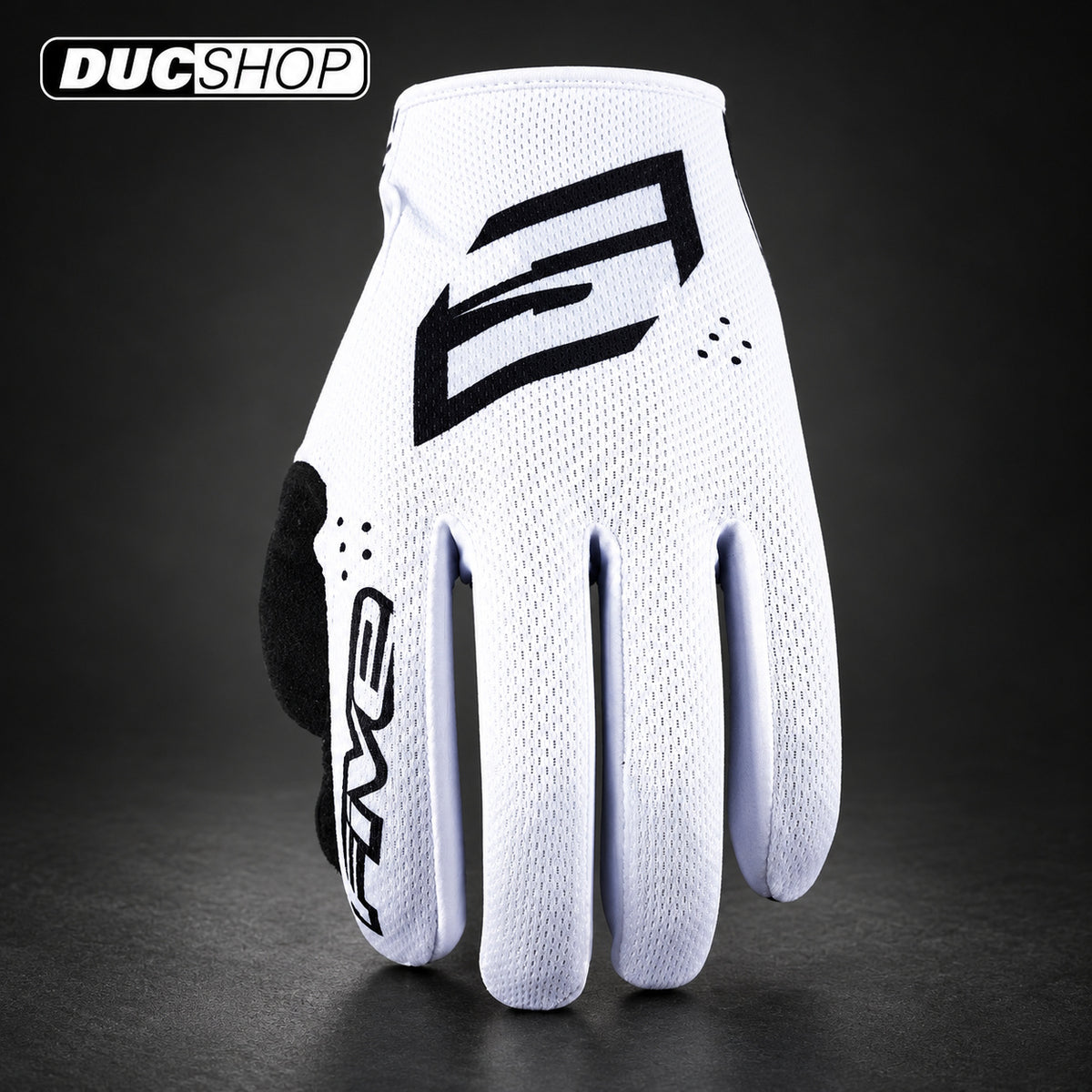 Five Gloves MXF4 Off-Road Gloves | MONO WHITE | Off Road Gloves | DucShop