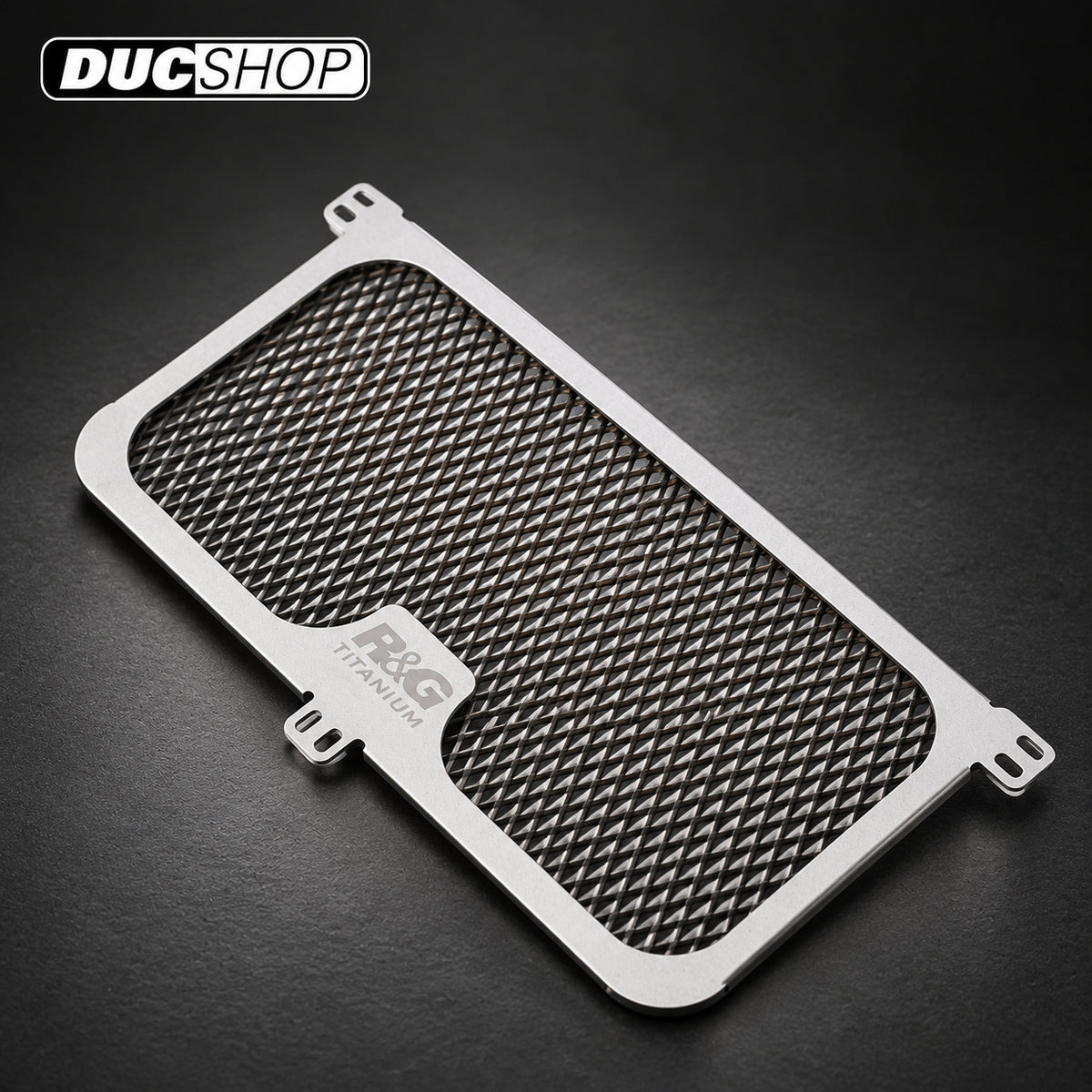 R&G Racing Titanium Racing Oil Cooler Guard for BMW S1000RR '10-'18, HP4 / S1000R '14-'20, S1000XR '15-'19 | Radiator & Oil Cooler Guards | ducshop.com