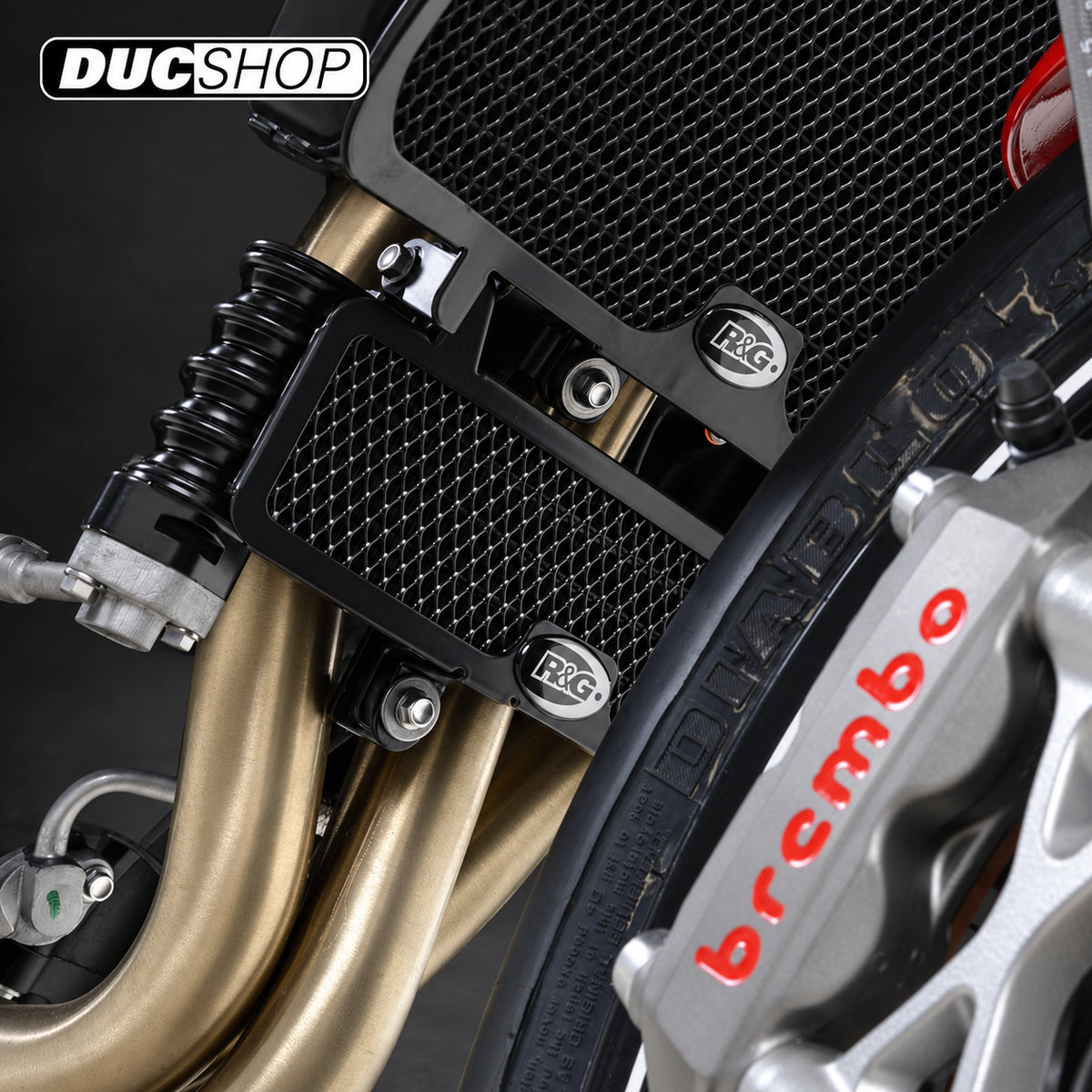 R&G Racing Oil Cooler Guard for Triumph Speed Triple S '16-'21, Speed Triple R '16-'20, Speed Triple RS '18-'20 & etc. | Radiator & Oil Cooler Guards | ducshop.com