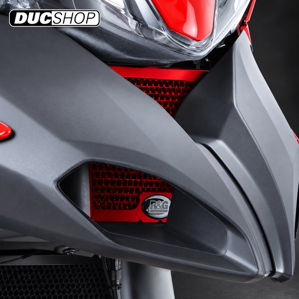R&G Racing Oil Cooler Guard for Ducati Multistrada 1200 '09-'20 | Radiator & Oil Cooler Guards | ducshop.com