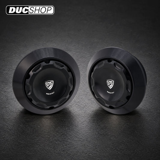 CNC Racing Ergal Main Rearset Caps For Ducati Multistrada V2 (2025+) — representative product view; see selected option and kit contents | Motorcycle Specific Fasteners | ducshop.com