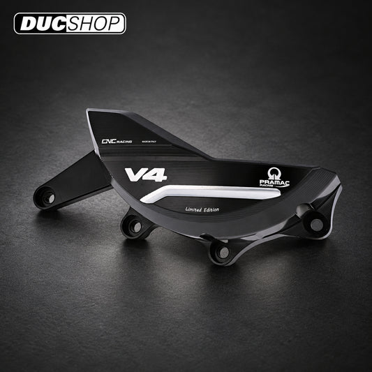 CNC Racing PRAMAC RACING LIMITED EDITION Billet Generator Protector for the Ducati Multistrada V4 (all) | Engine Protection | ducshop.com