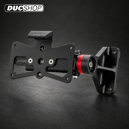 Rizoma License Plate Support 'Outside' For the Ducati Diavel — representative product view; check selected option and kit contents | ducshop.com