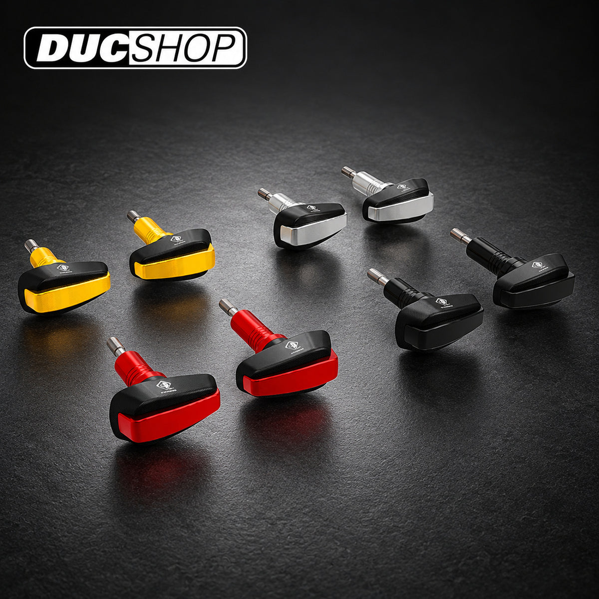 DBK Special Parts (Ducabike) Billet Frame Slider Kit for Ducati Streetfighter V4 - Long Slider | Frame Protection | ducshop.com