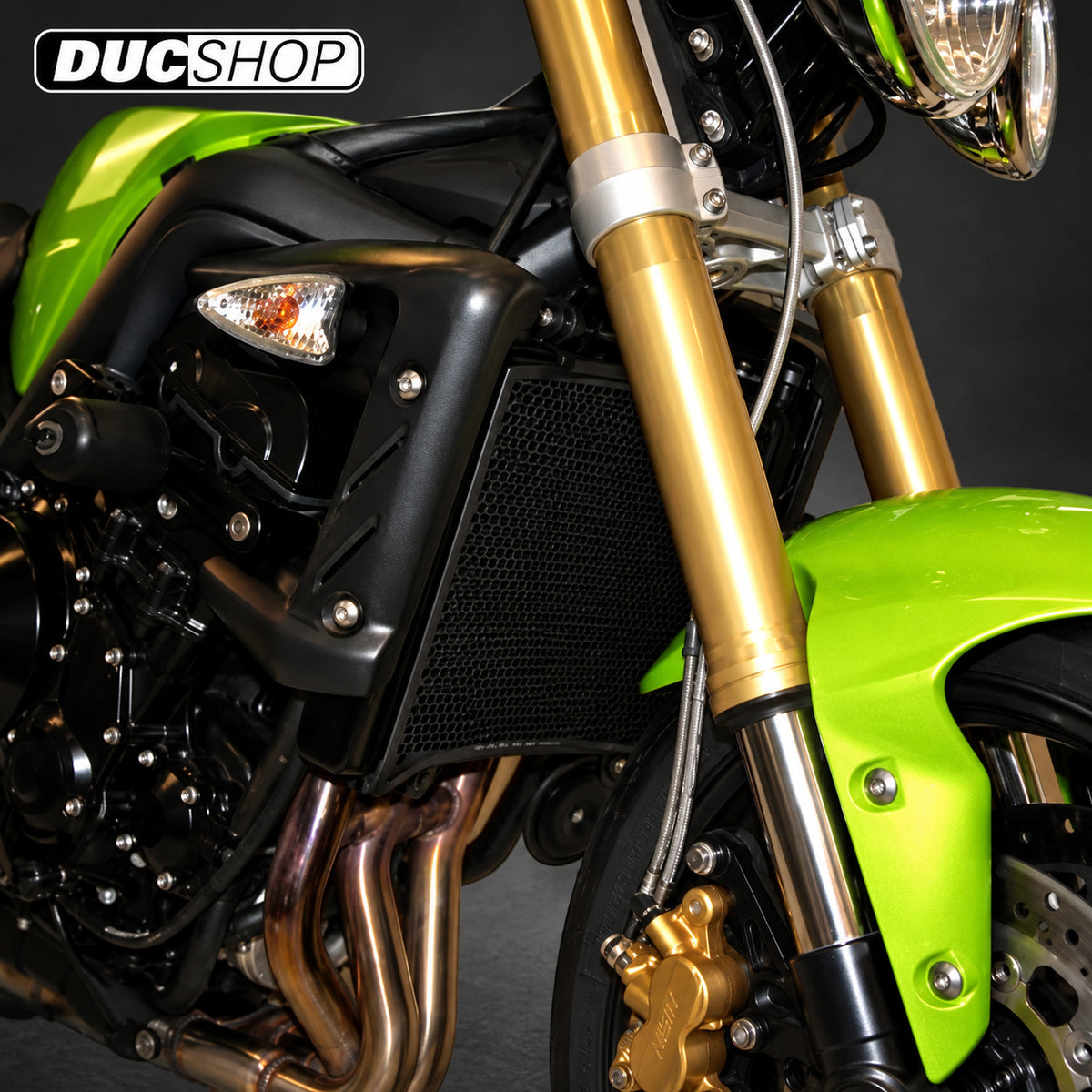 R&G Racing Radiator Guard for the Triumph Street Triple 675/675R/RX '07-'12 ETC | Radiator & Oil Cooler Guards | ducshop.com