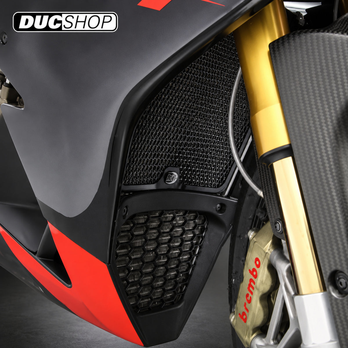 R&G Racing Radiator Guard for the Aprilia RSV4 '09-'20 | Radiator & Oil Cooler Guards | ducshop.com