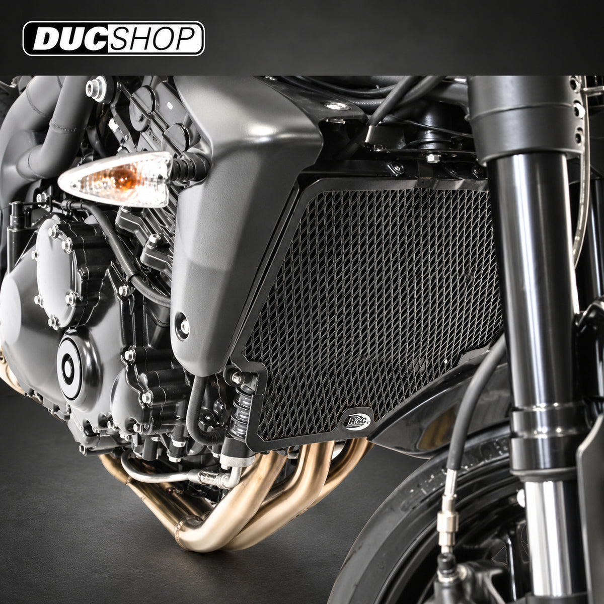 R&G Racing Radiator & Oil Cooler Guard for the Triumph Speed Triple S/R/RS '06-'09 ETC | Radiator & Oil Cooler Guards | ducshop.com