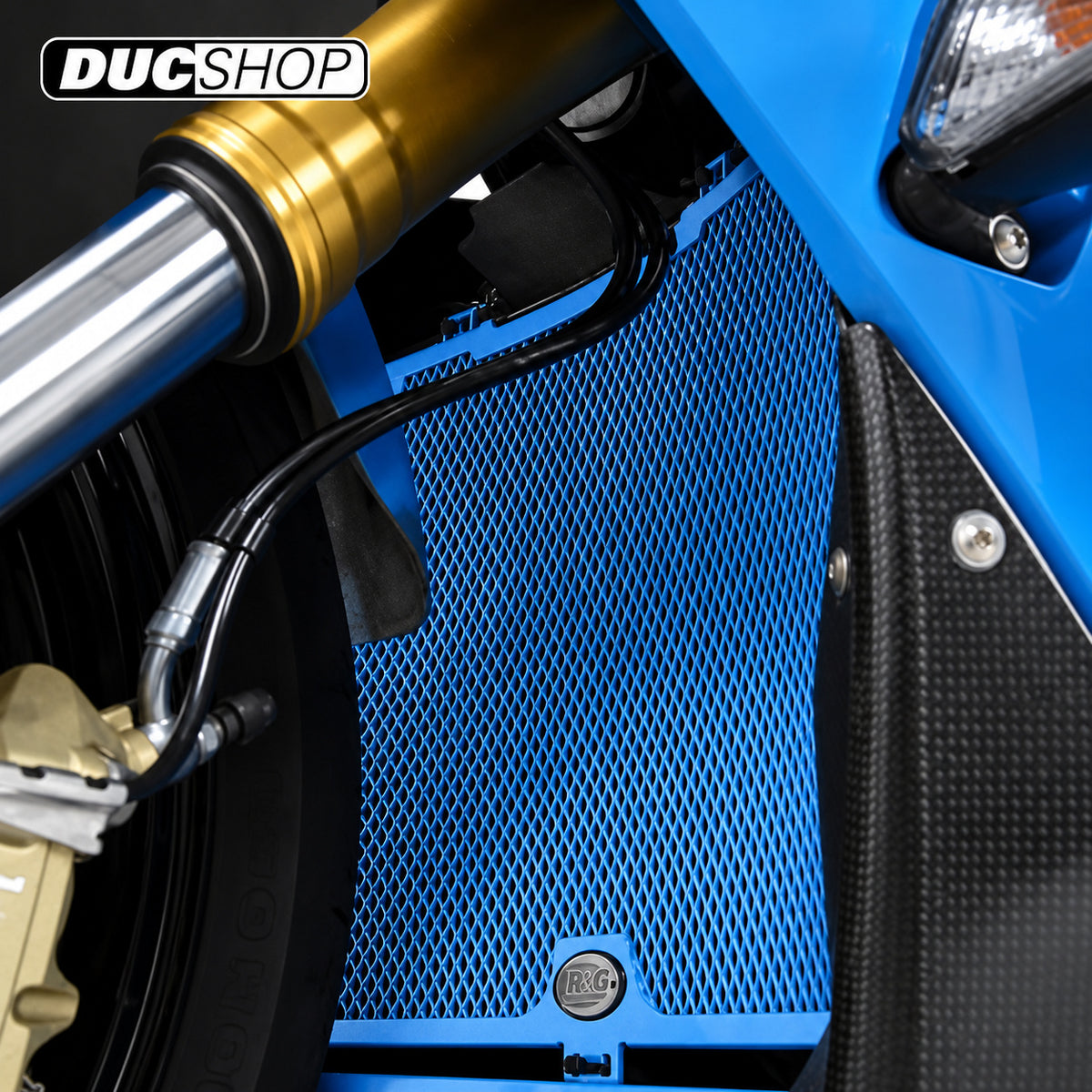 R&G Racing Radiator Guard for the BMW HP4 '10-'20 / S1000RR '10-'14 / S1000R '10-'16 | Radiator & Oil Cooler Guards | ducshop.com