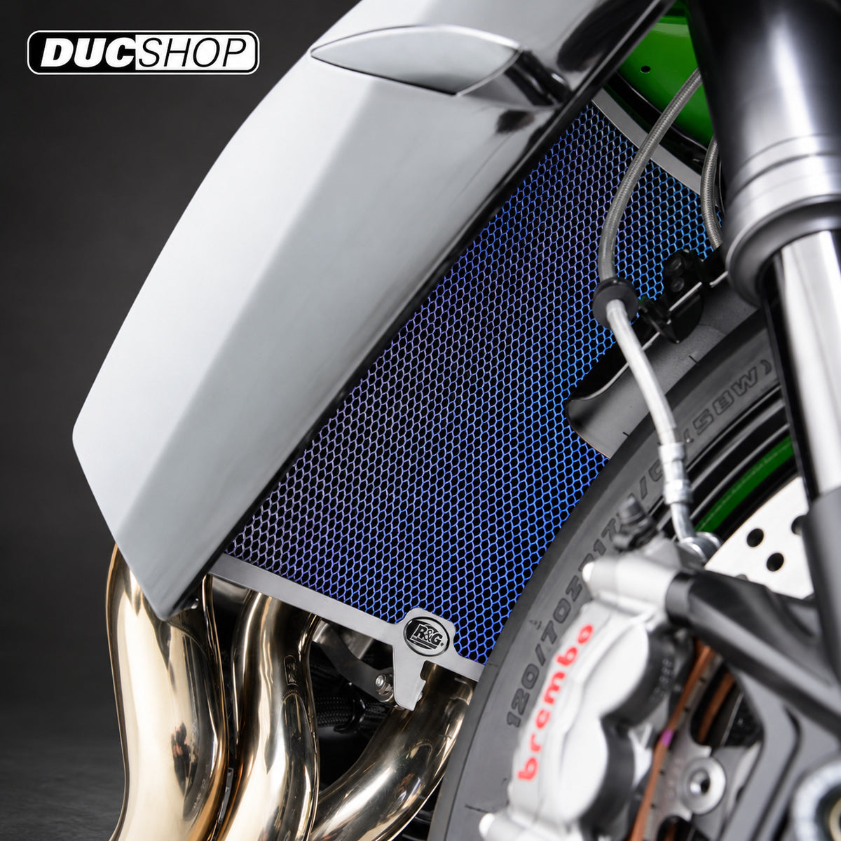 R&G Racing Radiator Guard for the Ducati 1199 Panigale/S/R '12-'19 / Panigale V2 '00-'22 | Radiator & Oil Cooler Guards | ducshop.com