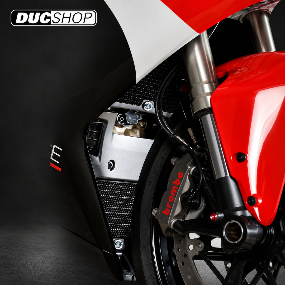 R&G Racing Radiator Guard for the Ducati 848 '07-'15 / 1098 '06-'12 / 1198 '06-'15 | Radiator & Oil Cooler Guards | ducshop.com