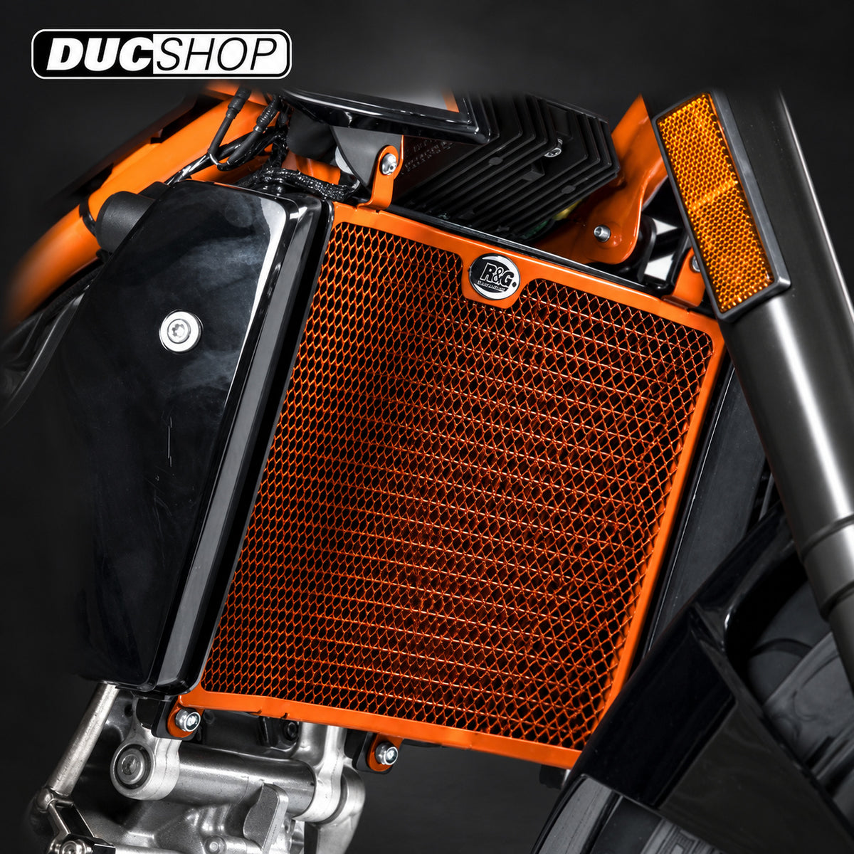 R&G Racing Radiator Guard for the KTM 690 Duke/R '07-'20 | Radiator & Oil Cooler Guards | ducshop.com