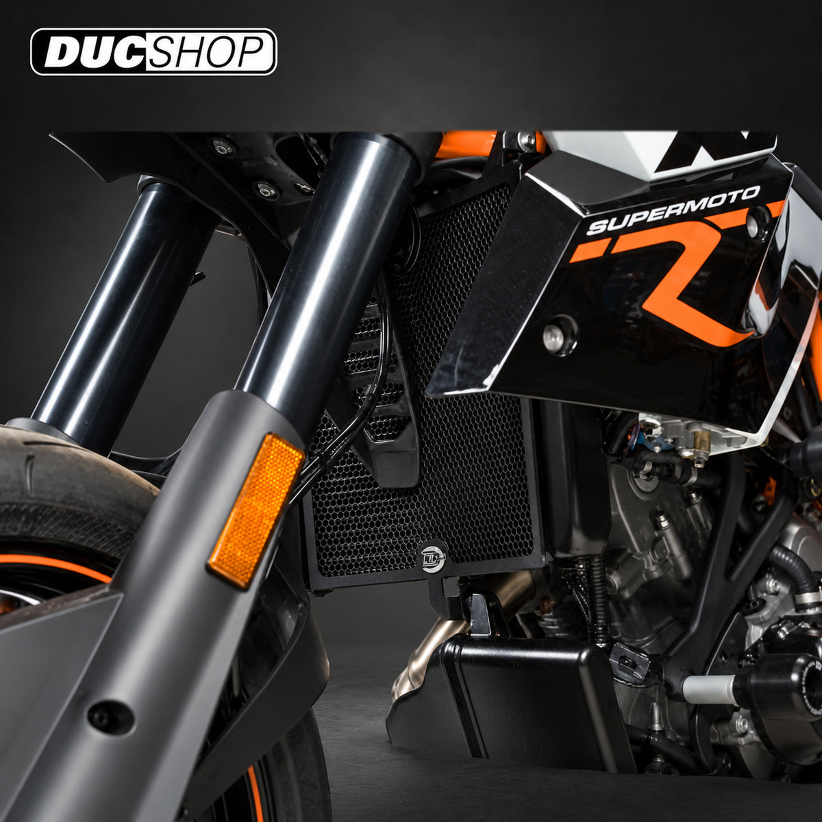 R&G Racing Radiator Guard for the KTM 990 SMR '00-'18 / 990 SMT '08-'18 | Radiator & Oil Cooler Guards | ducshop.com