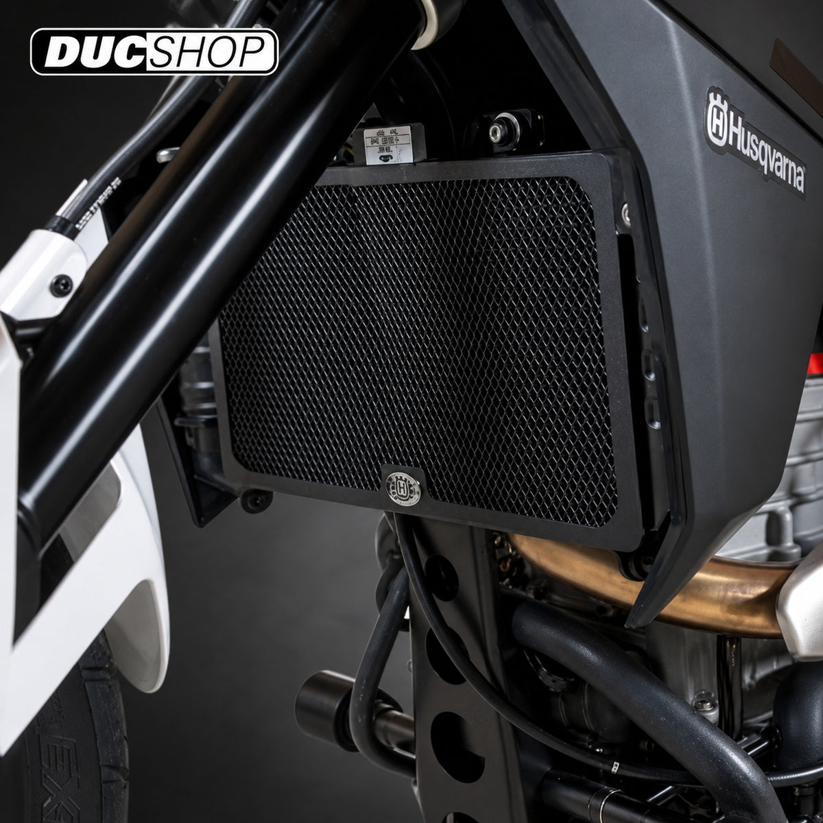 R&G Racing Radiator Guard for the Husqvarna TR650 Strada '12-'18 | Radiator & Oil Cooler Guards | ducshop.com