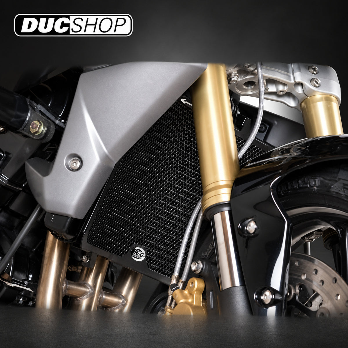 R&G Racing Radiator Guard for the Triumph Street Triple R/RS '13-'16 | Radiator & Oil Cooler Guards | ducshop.com