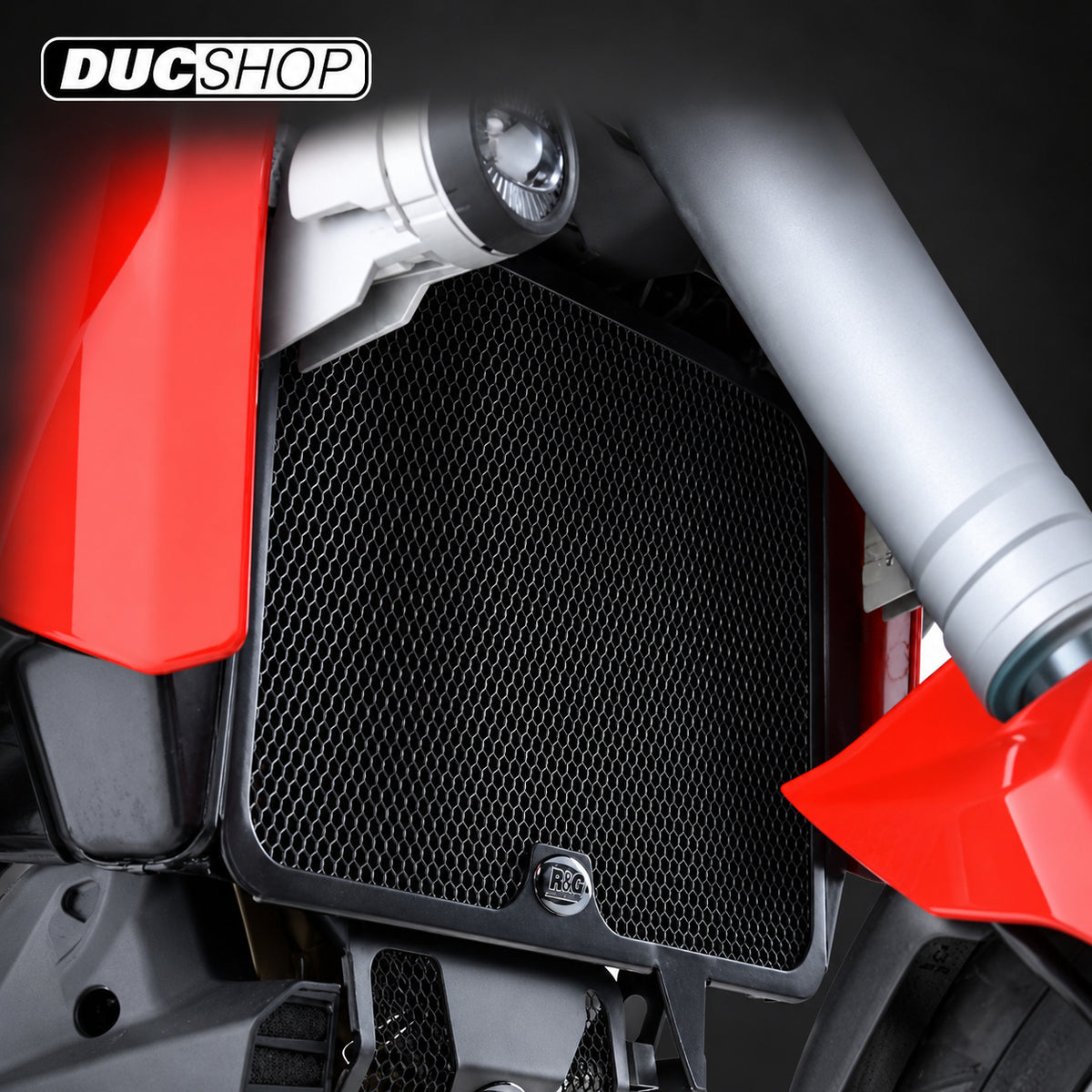 R&G Racing Radiator Guard for the Ducati Multistrada 1200 Granturismo '10-'16 | Radiator & Oil Cooler Guards | ducshop.com