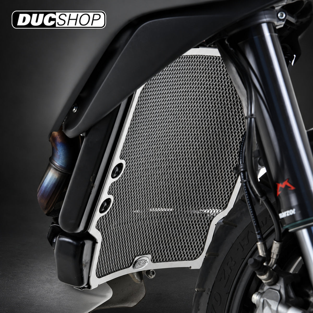 R&G Racing Radiator & Oil Cooler Guard for the MV Agusta Rivale 800 '13-'19 / Stradale 800 '14-'18 / Turismo Veloce 800 '14-'22 | Radiator & Oil Cooler Guards | ducshop.com