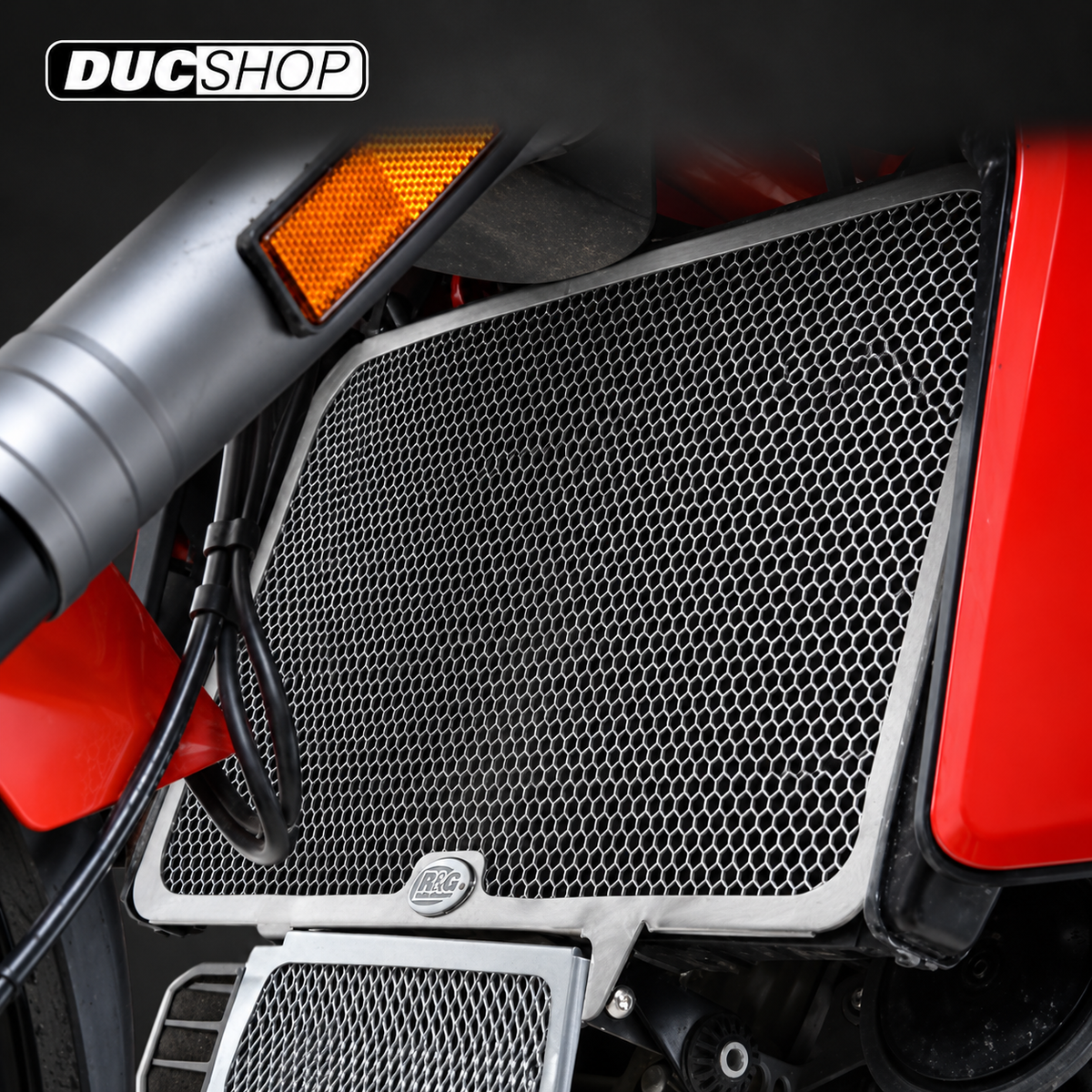 R&G Racing Radiator Guard for the ducati Multistrada 1200 '15-'20 / Multistrada 1200 Enduro '11-'20 / Multistrada 1260 '18-'22 | Radiator & Oil Cooler Guards | ducshop.com