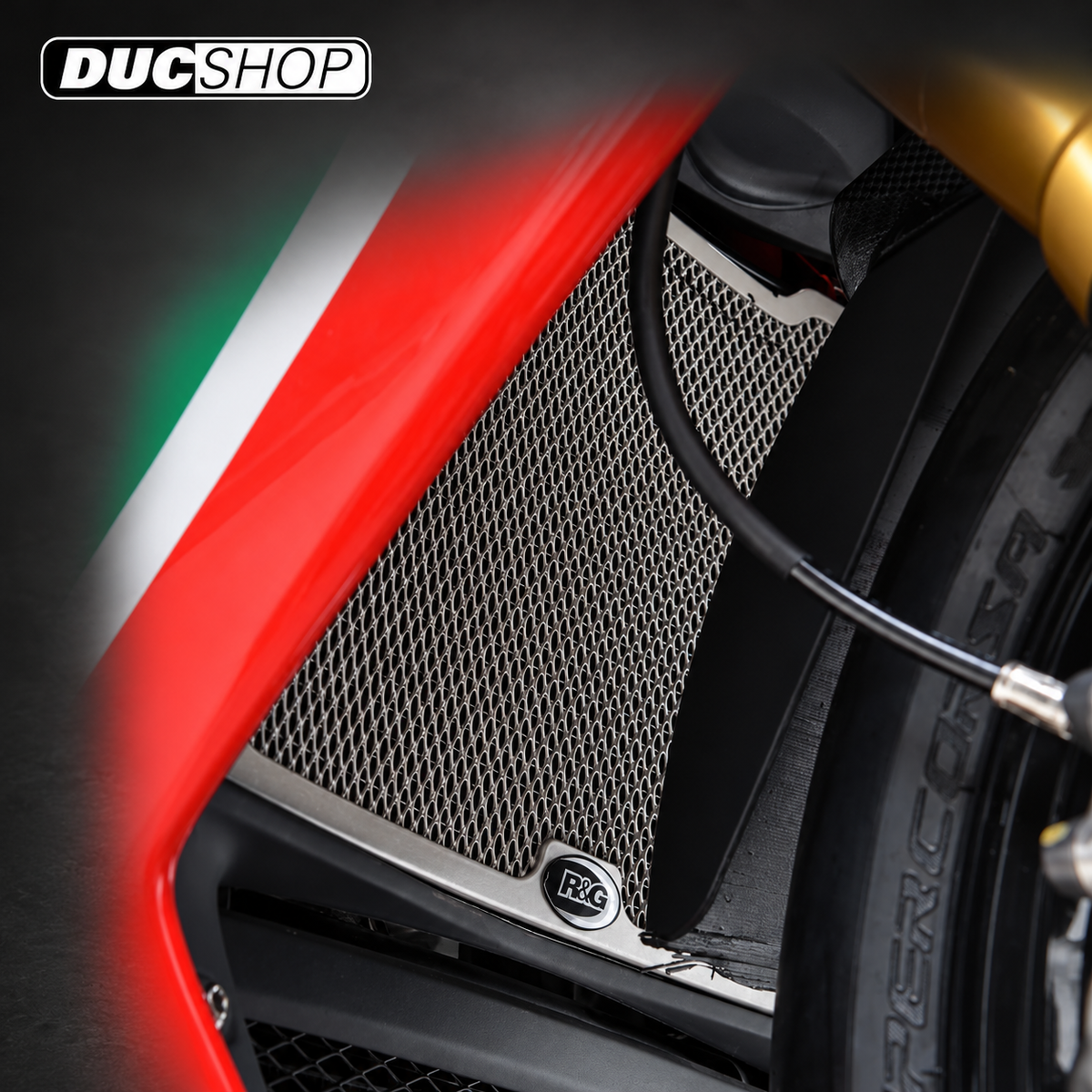 R&G Racing Radiator Guard for the MV Agusta F4 RR '10-'20 / F4 RC '11-'20 | Radiator & Oil Cooler Guards | ducshop.com
