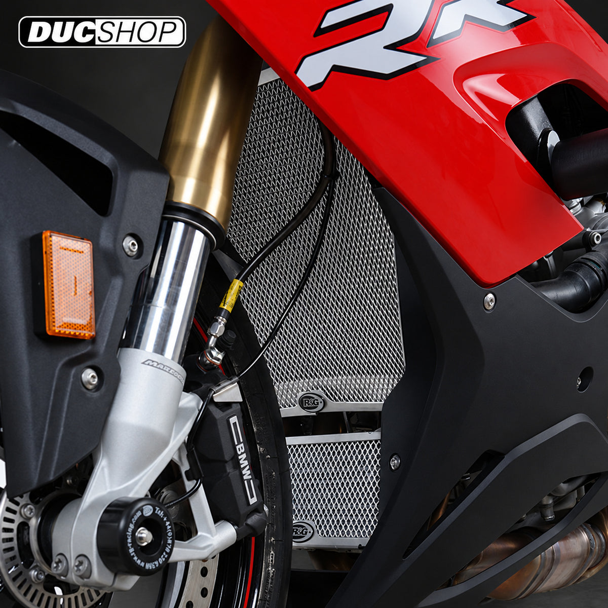 R&G Racing Radiator Guard for the BMW S1000XR '20-'22 / S1000RR '19-'22 / S1000R/M1000RR '21-'22 | Radiator & Oil Cooler Guards | ducshop.com