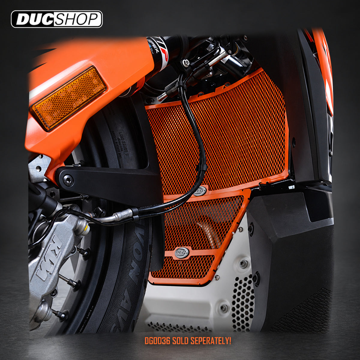 R&G Racing Radiator Guard for the KTM 790 Adventure '19-'21 | Radiator & Oil Cooler Guards | ducshop.com