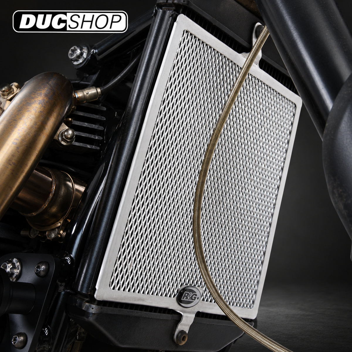 R&G Racing Radiator Guard for the Triumph Scrambler 1200 '19-'22 | Radiator & Oil Cooler Guards | ducshop.com