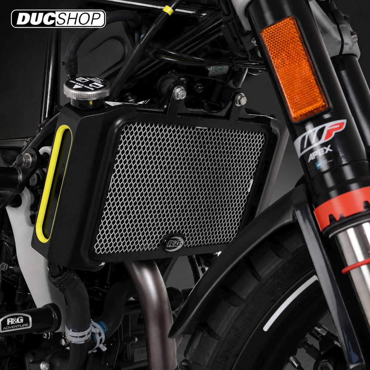 R&G Racing Radiator Guard for the Husqvarna Svartpilen 701/401/200 '21-'22 | Radiator & Oil Cooler Guards | ducshop.com