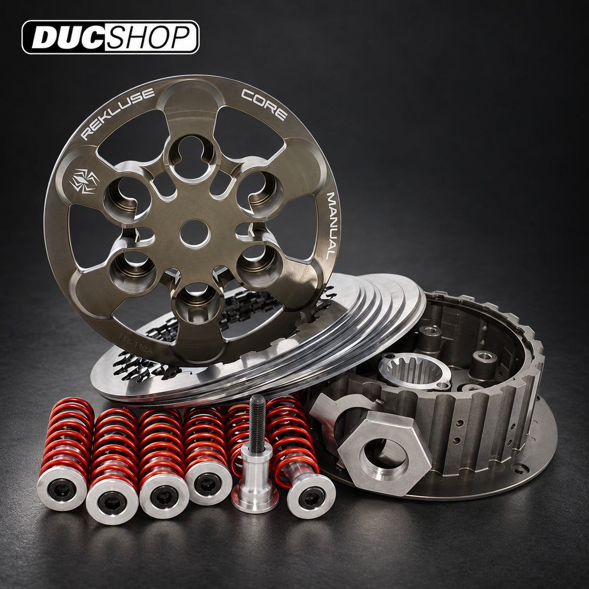REKLUSE CORE MANUAL CLUTCH for KTM 125 / 144 / 150 / 200 XC-W, SX, XC, EXE, EXC, EGS, Husqvarna TE125 / TC125, and Husaberg TE125 | Off Road Clutches | ducshop.com
