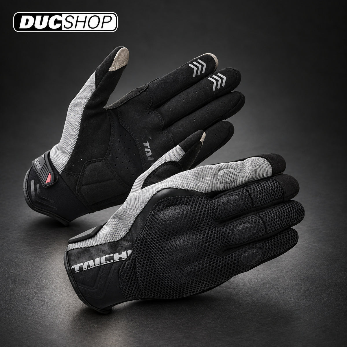 RS Taichi Rubber Knuckle Mesh Gloves - RST413 | Short Gloves | DucShop