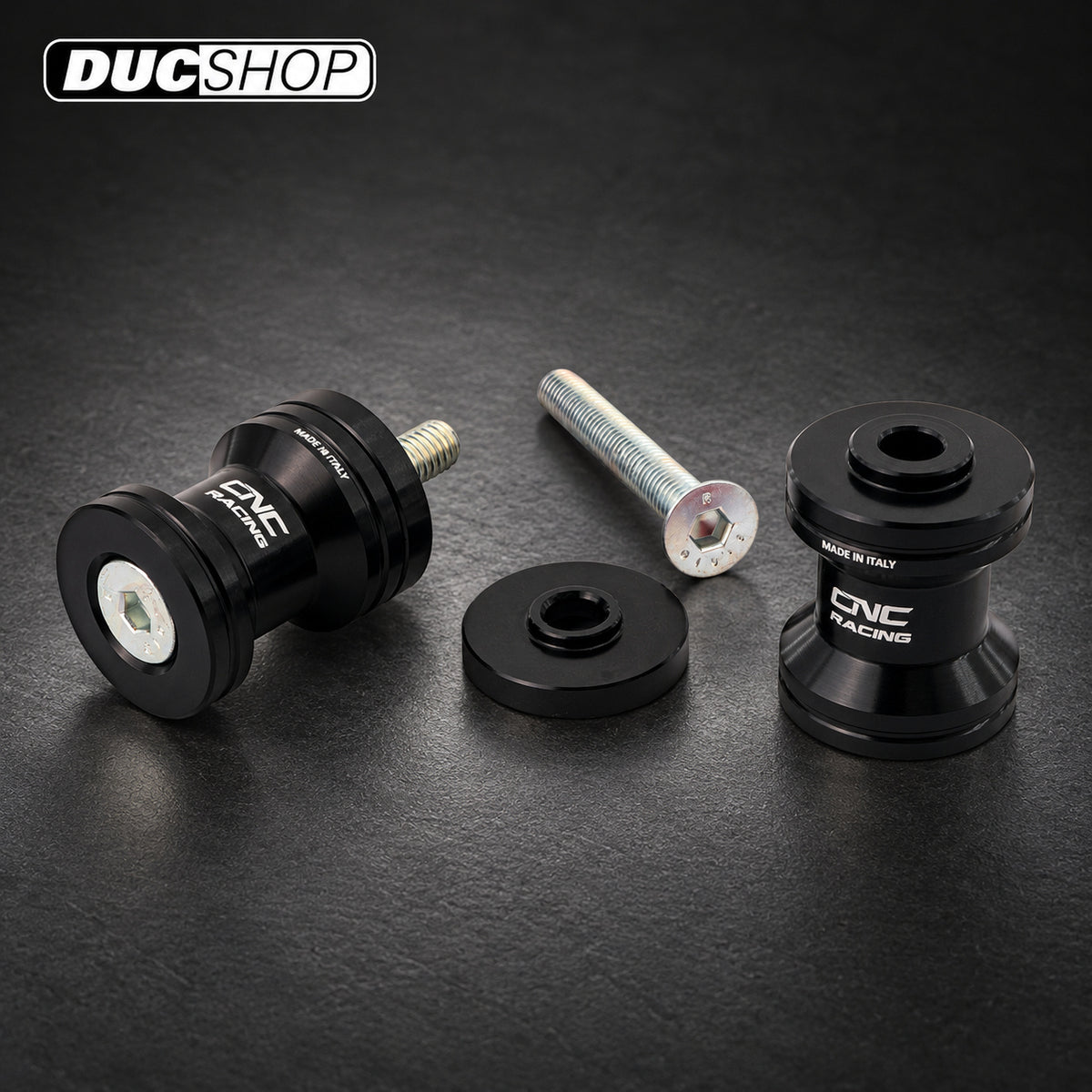 CNC Racing Swing Arm Spools for the Ducati Monster 937 / Panigale / Streetfighter V2 (2025+) | Swingarm Spools | ducshop.com