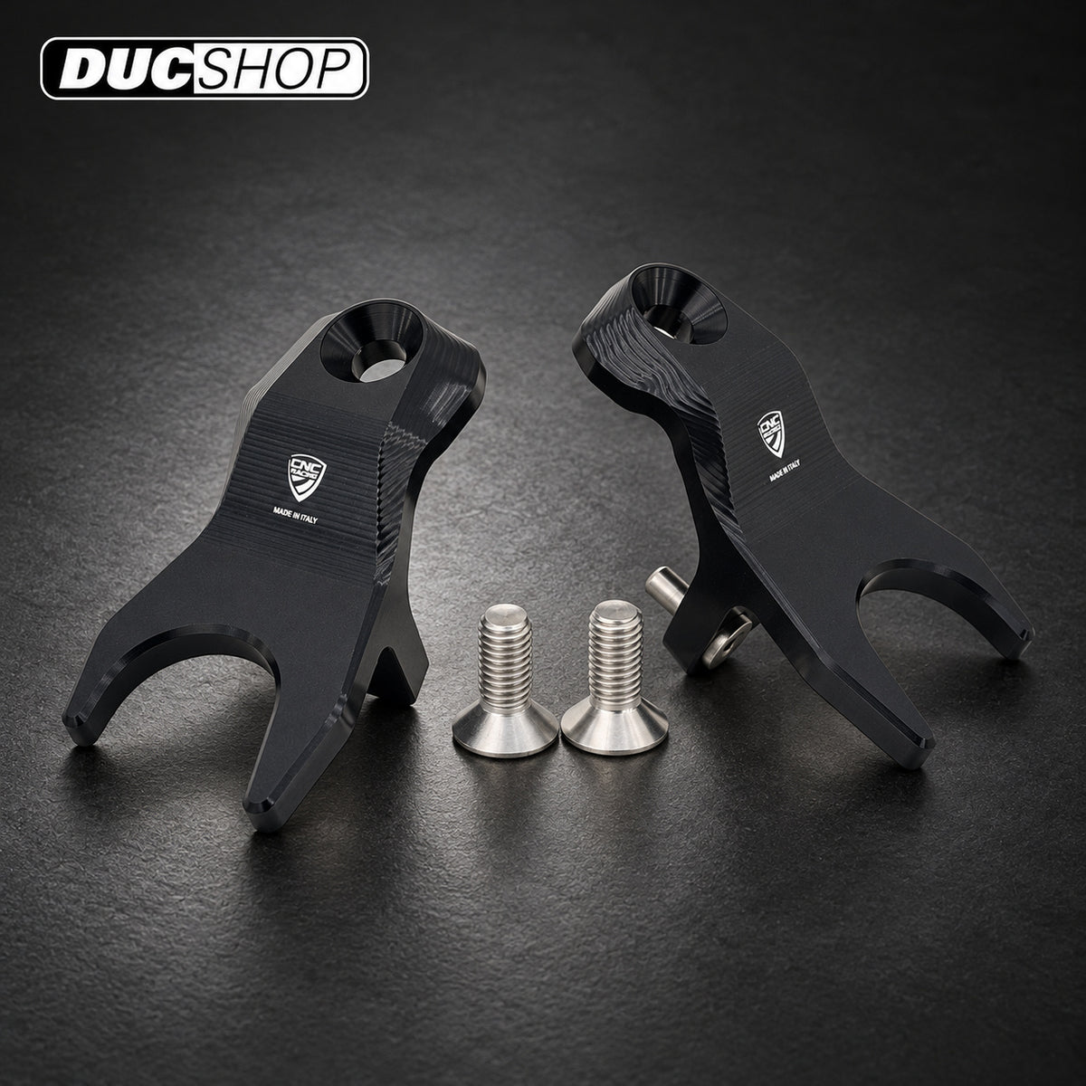 CNC Racing Swingarm Roller Rear Stand Hooks for the Ducati Panigale / Streetfighter V4 (2025+) | Swingarm Spools | ducshop.com