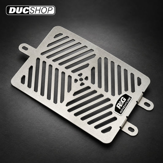 R&G Racing Stainless Steel Oil Cooler Guard for Triumph Thruxton '06-'18, Scrambler / Bonneville '08-'20 | Radiator & Oil Cooler Guards | ducshop.com