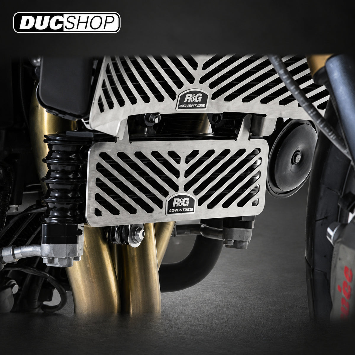 R&G Racing Stainless Steel Oil Cooler Guard for Triumph Speed Triple '11-'15 | Radiator & Oil Cooler Guards | ducshop.com