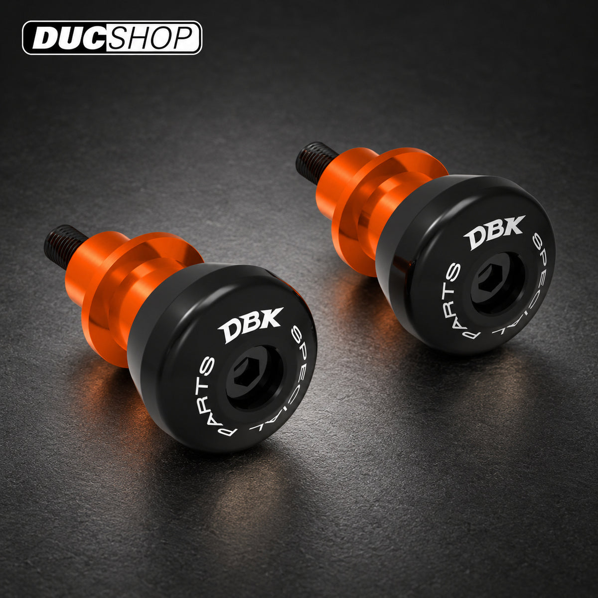 DBK Special Parts (Ducabike) Rear Swing Arm Spools (for rear stand) for KTM 990 / 890 / 790 Duke | Swingarm Spools | ducshop.com