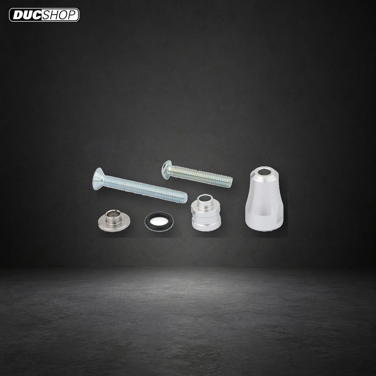 CNC Racing Ohlins Steering Damper Mount Kit for the Ducati DesertX | SKU SD112S | DucShop