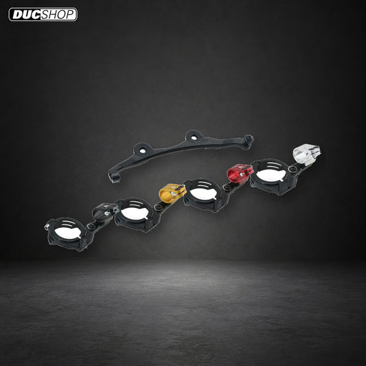 CNC Racing Steering Damper Mount kit for Ducati Hypermotard 698 Mono | Black/Black | SKU SD119BB | DucShop