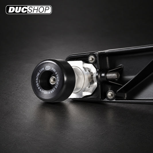 R&G Racing Swingarm Protectors for KTM 690SM '07-'16, 690 Duke '08-'12, 690 Duke R '13-'20 and Husqvarna 701 Supermoto/Enduro '15-'22 | Rear Axle Protection | ducshop.com