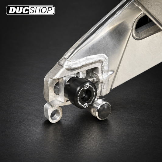 R&G Racing Expanding Swingarm Protectors for Aprilia RSV4 '09-'15 & Tuono V4R '11-'15 | Miscellaneous Crash Protection | ducshop.com