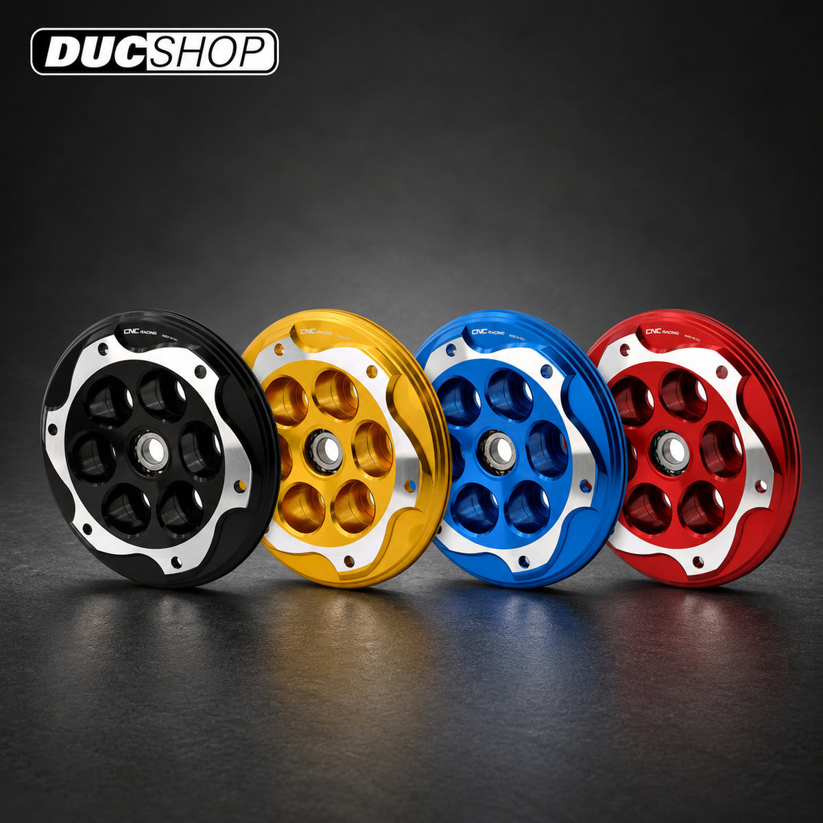 CNC Racing Bi-Color Billet Pressure Plate For BMW S1000RR / S1000R (09-18), M1000RR | Wet Clutch Pressure Plates | ducshop.com