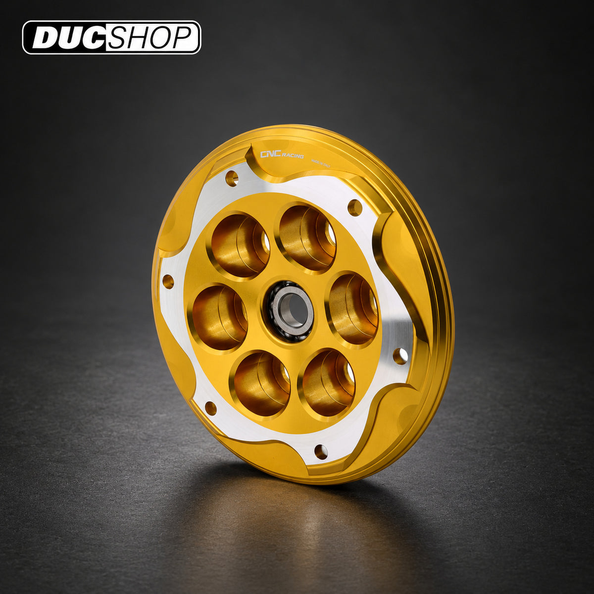 CNC Racing Bi-Color Billet Pressure Plate For BMW S1000RR / S1000R (09-18), M1000RR | Wet Clutch Pressure Plates | ducshop.com