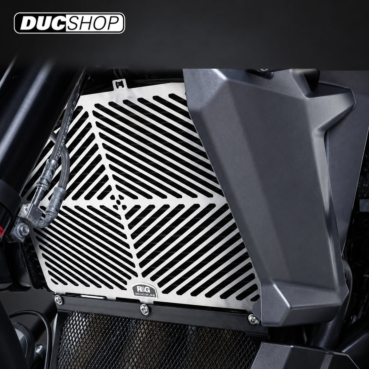R&G Racing Stainless Steel Radiator Guard for Triumph Tiger 800 / Xrx / 800 Xcx '10-'21 | Radiator & Oil Cooler Guards | ducshop.com