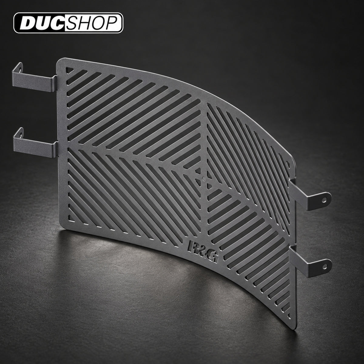 R&G Racing Radiator Guard for the Ducati Monster 1200/R/S/Monster 821/Supersport/S '17-'20 / Supersport 950/S '21-'22 / Hypermotard 950/Diavel 1260/S '19-20 | Radiator & Oil Cooler Guards | ducshop.com