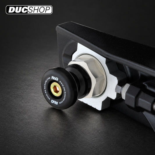 R&G Racing Rear Spindle Sliders for the KTM 790 Duke '17-'21 / 890 Duke/R '20-'22 / 790 Adventure '18-'21 | Rear Axle Protection | ducshop.com