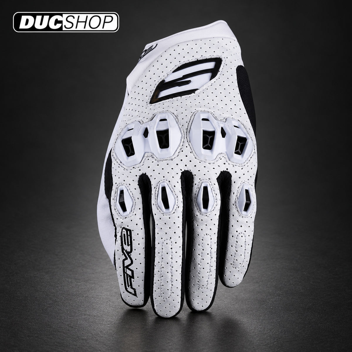 Five Gloves Stunt EVO2 Leather Air Vented Glove | Short Gloves | DucShop
