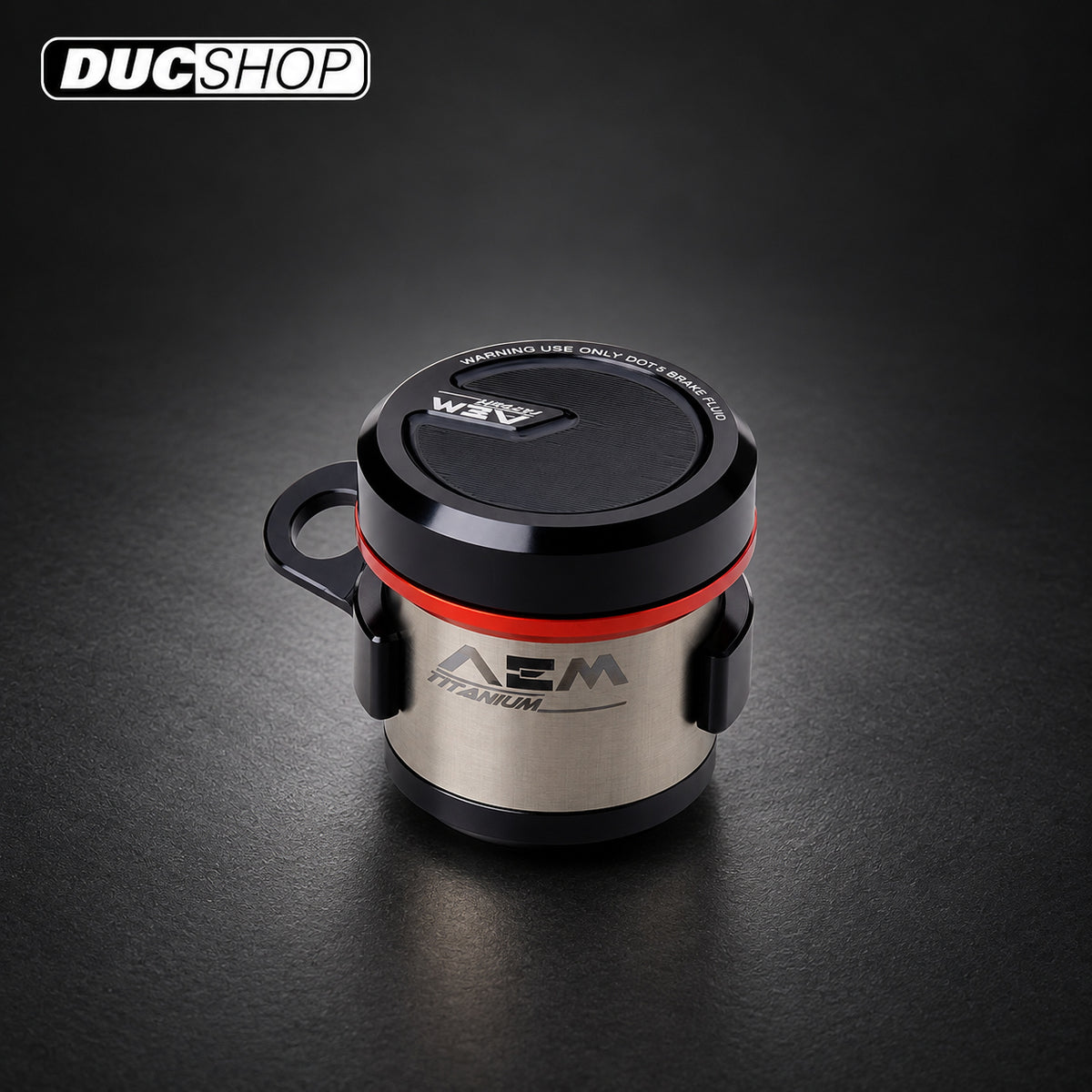 AEM FACTORY - TITANIUM INTEGRATED RESERVOIR FLUID TANKS FOR BREMBO OE MASTER CYLINDERS | Reservoirs | DucShop