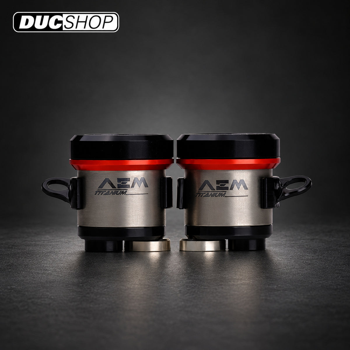 AEM FACTORY - TITANIUM INTEGRATED RESERVOIR FLUID TANKS FOR BREMBO RCS MASTER CYLINDERS | Reservoirs | DucShop