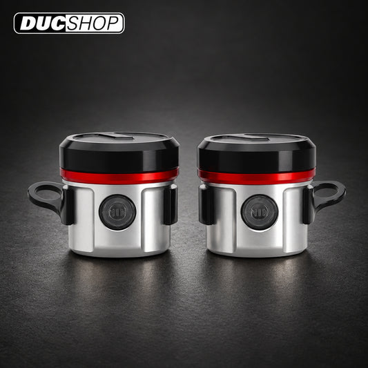 AEM FACTORY - ALUMINUM INTEGRATED RESERVOIR FLUID TANKS FOR BREMBO RCS CORSA CORTA MASTER CYLINDERS | Reservoirs | DucShop