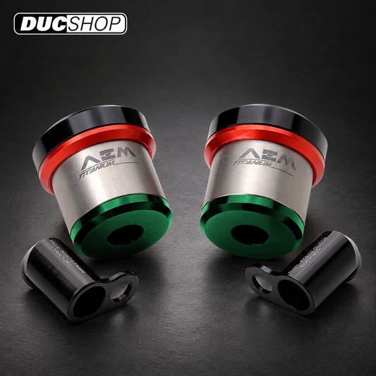 AEM FACTORY - TITANIUM TRICOLORE INTEGRATED RESERVOIR FLUID TANKS FOR BREMBO RCS CORSA CORTA MASTER CYLINDERS | Reservoirs | DucShop
