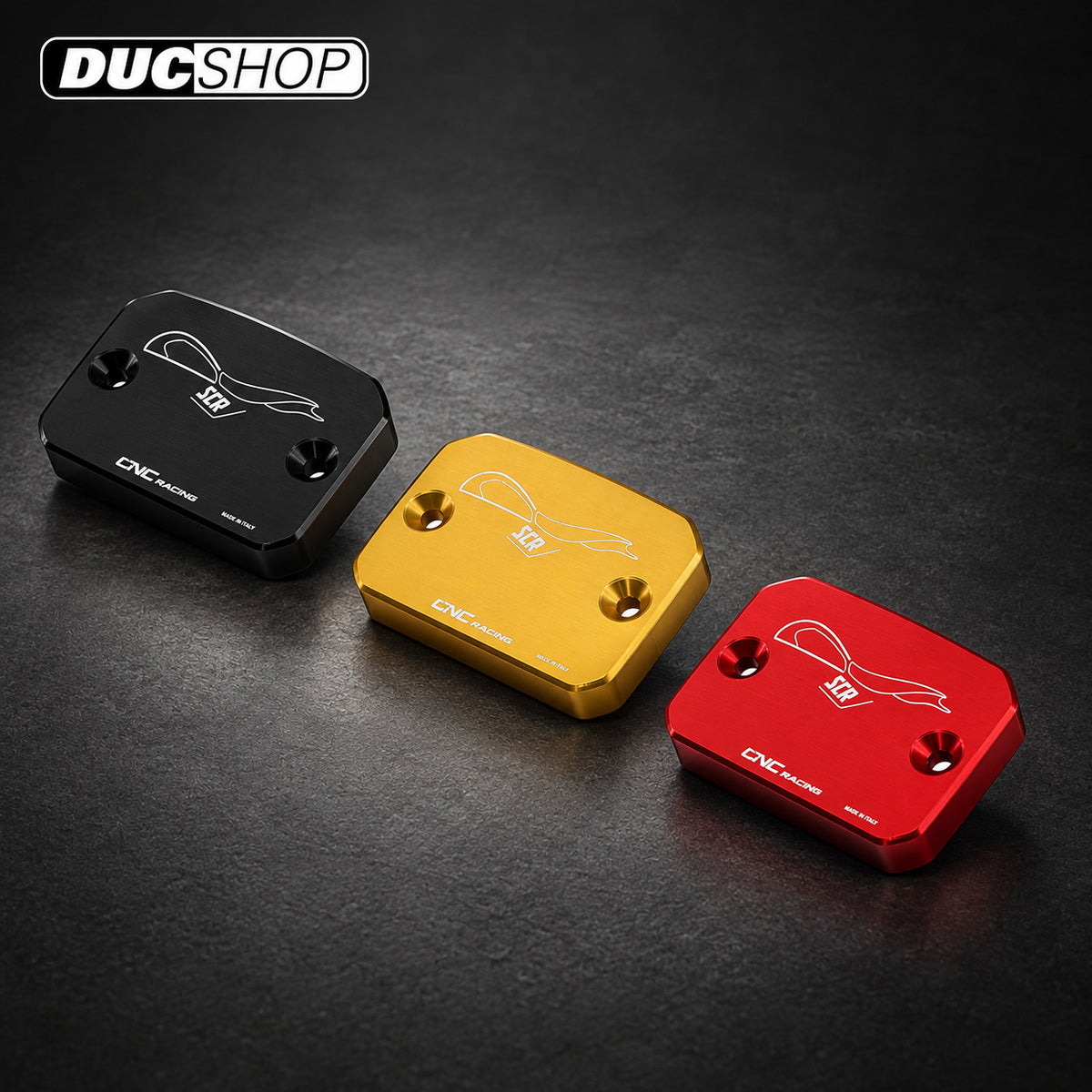 CNC Racing Billet Front Brake Reservoir Cap for Ducati Scrambler 1100 / 800 / 400 - Black - DucShop